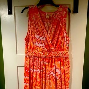 Orange summer dress